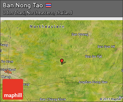 Satellite 3D Map of Ban Nong Tao