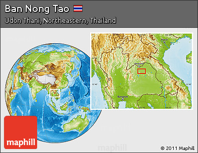 Physical Location Map of Ban Nong Tao