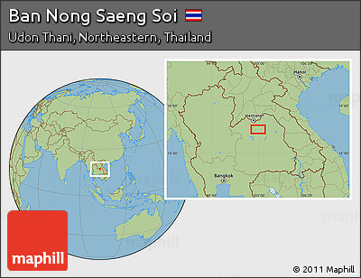 Savanna Style Location Map of Ban Nong Saeng Soi