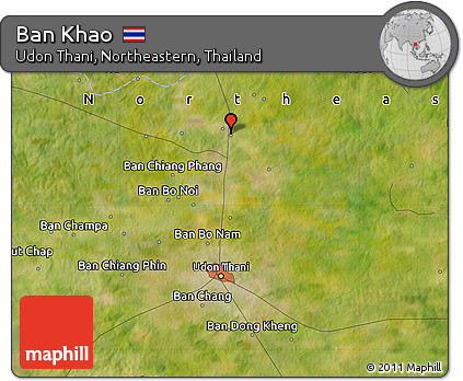 Satellite Map of Ban Khao