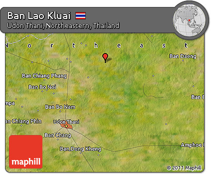 Satellite Map of Ban Lao Kluai