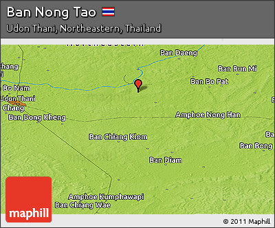 Physical Panoramic Map of Ban Nong Tao
