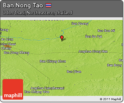 Physical Panoramic Map of Ban Nong Tao