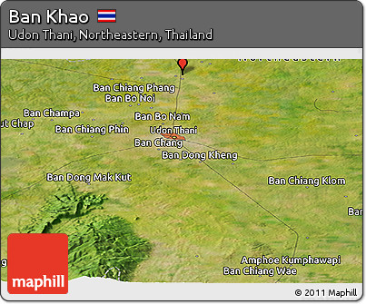 Satellite Panoramic Map of Ban Khao
