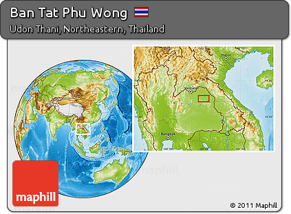 Physical Location Map of Ban Tat Phu Wong