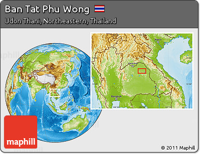 Physical Location Map of Ban Tat Phu Wong