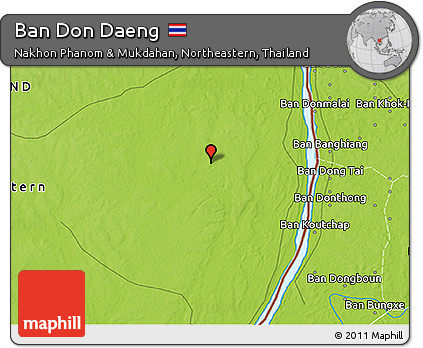 Physical 3D Map of Ban Don Daeng