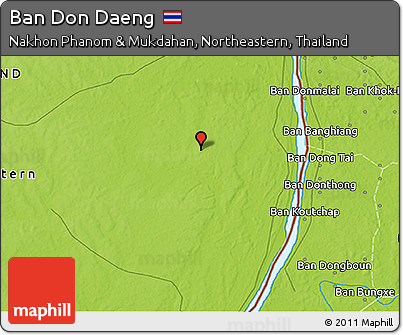 Physical 3D Map of Ban Don Daeng
