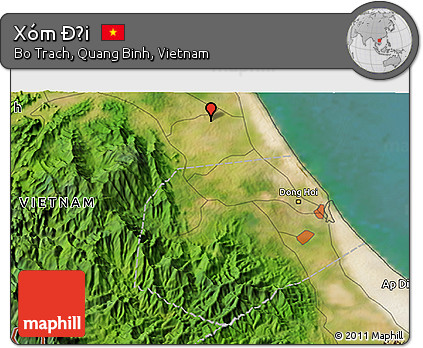 Satellite 3D Map of Xóm Ðợi