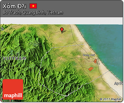 Satellite 3D Map of Xóm Ðợi
