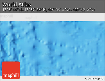 Shaded Relief 3D Map of the Area around 17° 20' 20" N, 106° 10' 30" W