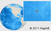 Shaded Relief Location Map of the area around 17° 20' 20" N, 113° 49' 29" W