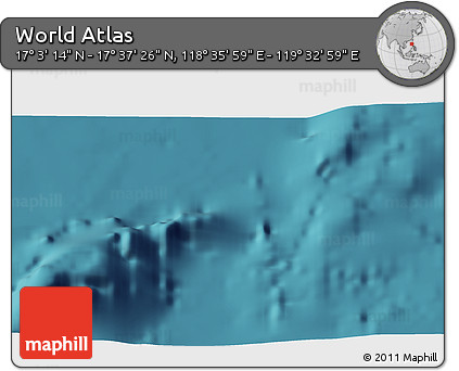 Satellite 3D Map of the Area around 17° 20' 20" N, 119° 4' 29" E