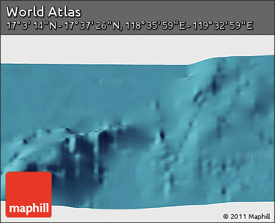 Satellite 3D Map of the Area around 17° 20' 20" N, 119° 4' 29" E