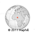 Outline Map of the Area around 17° 20' 20" N, 11° 58' 29" E, rectangular outline