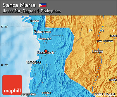Political Map of Santa Maria