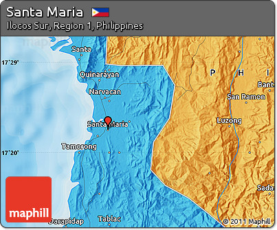 Political Map of Santa Maria