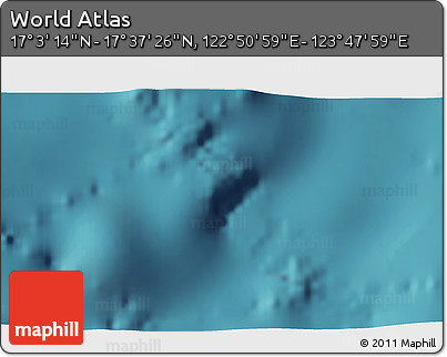 Satellite 3D Map of the Area around 17° 20' 20" N, 123° 19' 29" E