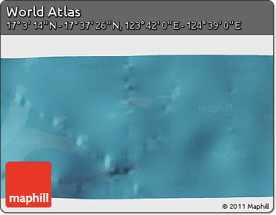 Satellite 3D Map of the Area around 17° 20' 20" N, 124° 10' 30" E