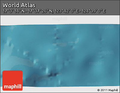 Satellite 3D Map of the Area around 17° 20' 20" N, 124° 10' 30" E
