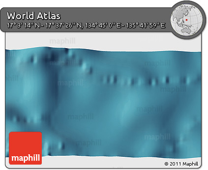 Satellite 3D Map of the Area around 17° 20' 20" N, 135° 13' 29" E