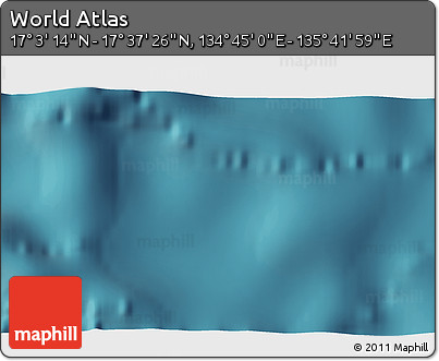 Satellite 3D Map of the Area around 17° 20' 20" N, 135° 13' 29" E