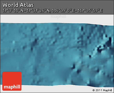 Satellite 3D Map of the Area around 17° 20' 20" N, 147° 7' 30" E
