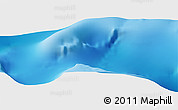 Physical Panoramic Map of the area around 17° 20' 20" N, 150° 31' 30" E