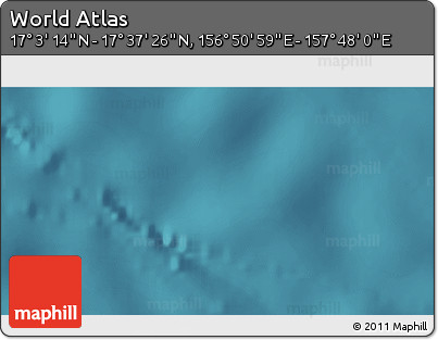Satellite 3D Map of the Area around 17° 20' 20" N, 157° 19' 29" E
