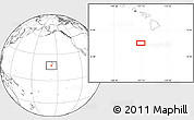 Blank Location Map of the area around 17° 20' 20" N, 157° 10' 30" W