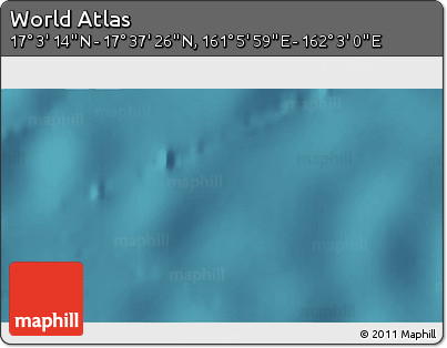 Satellite 3D Map of the Area around 17° 20' 20" N, 161° 34' 29" E