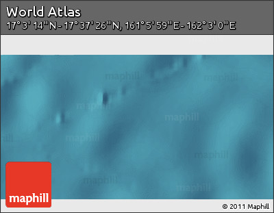 Satellite 3D Map of the Area around 17° 20' 20" N, 161° 34' 29" E