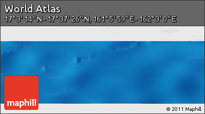 Physical Panoramic Map of the Area around 17° 20' 20" N, 161° 34' 29" E
