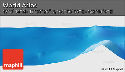 Physical Panoramic Map of the Area around 17° 20' 20" N, 162° 25' 30" E