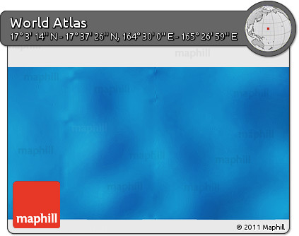 Physical 3D Map of the Area around 17° 20' 20" N, 164° 58' 29" E