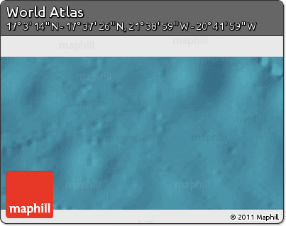 Satellite 3D Map of the Area around 17° 20' 20" N, 21° 10' 29" W