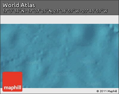 Satellite 3D Map of the Area around 17° 20' 20" N, 21° 10' 29" W