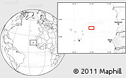 Blank Location Map of the area around 17° 20' 20" N, 21° 10' 29" W