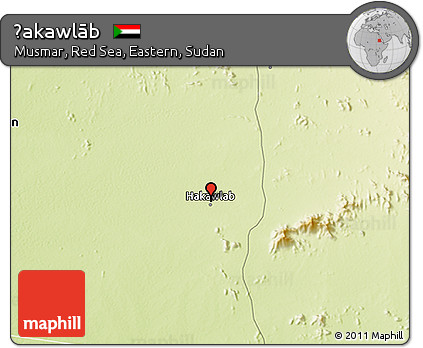 Physical 3D Map of Ḩakawlāb