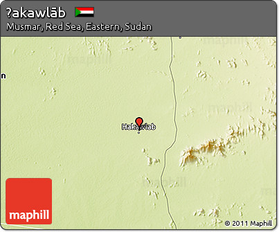 Physical 3D Map of Ḩakawlāb