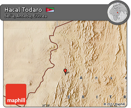 Satellite Map of Hacal Todaro