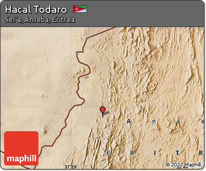 Satellite Map of Hacal Todaro