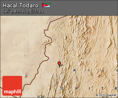 Satellite Map of Hacal Todaro