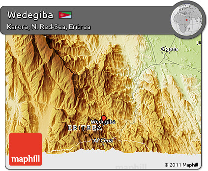 Physical 3D Map of Wedegiba