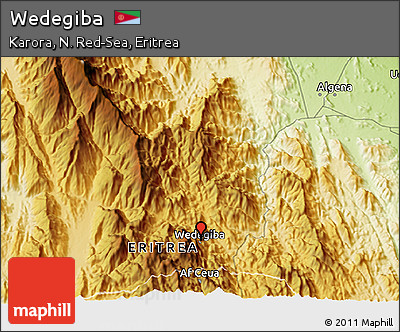 Physical 3D Map of Wedegiba
