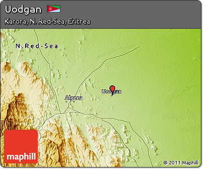 Physical 3D Map of Uodgan