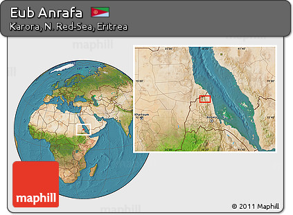 Satellite Location Map of Eub Anrafa