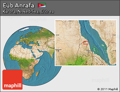 Satellite Location Map of Eub Anrafa