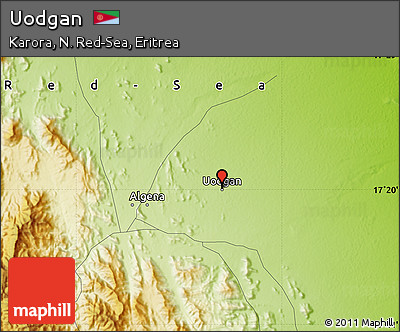 Physical Map of Uodgan