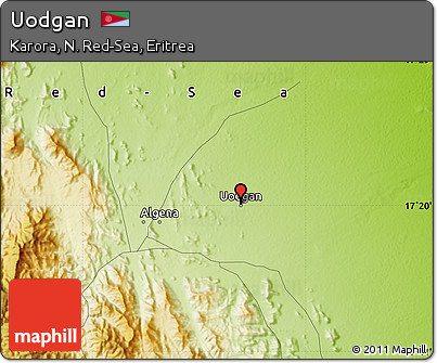 Physical Map of Uodgan